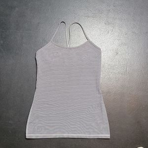 Lululemon Power Y tank size 8 black/white striped